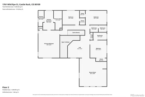 1761 Wild Rye Court Castle Rock CO 80109