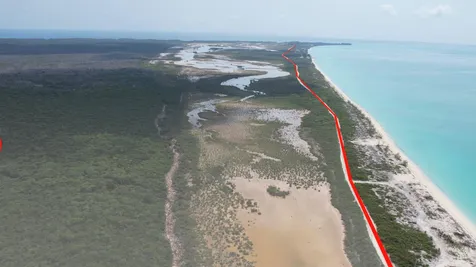 Entrance To Hawks Road Cat Island BS