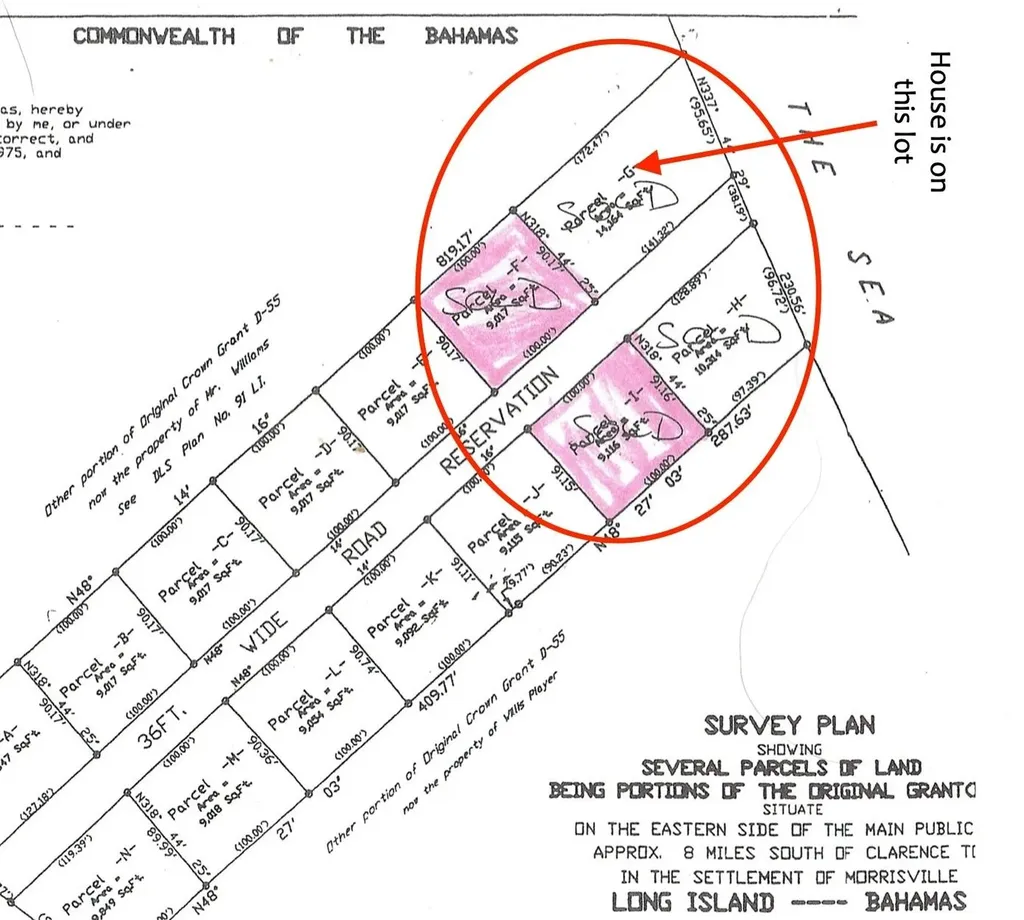 Beach Home & 3 Lots Long Island BS