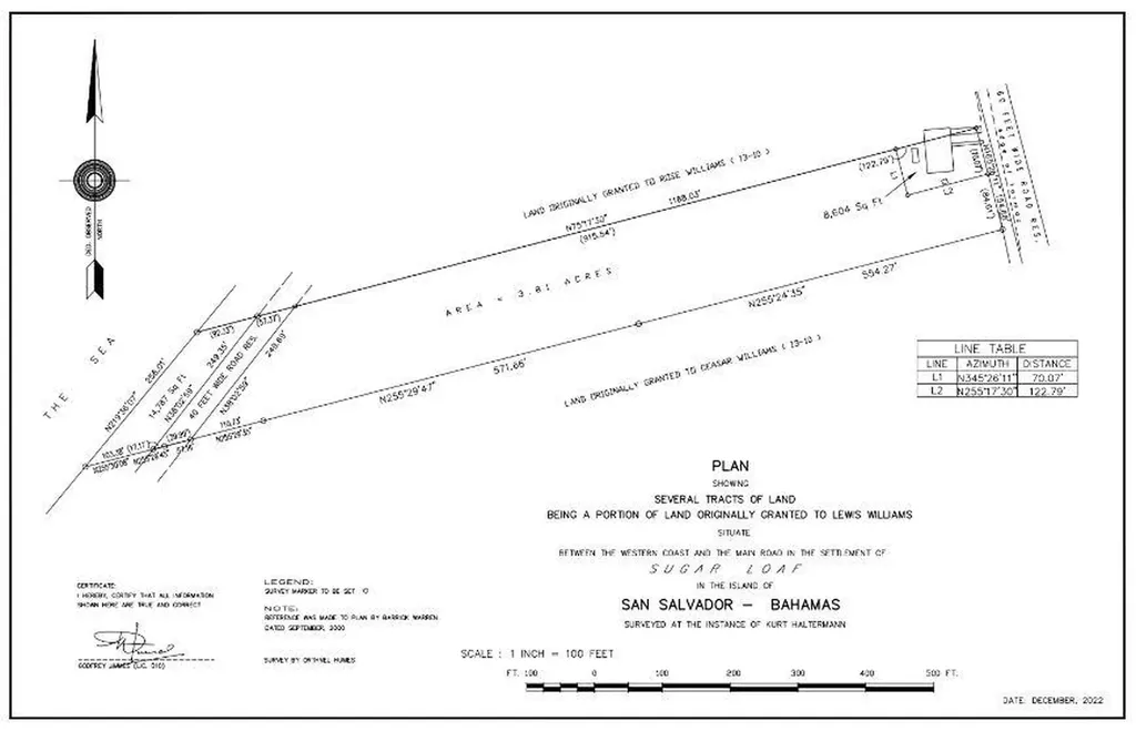 Beachfront Lot Sugar Loaf San Salvador BS