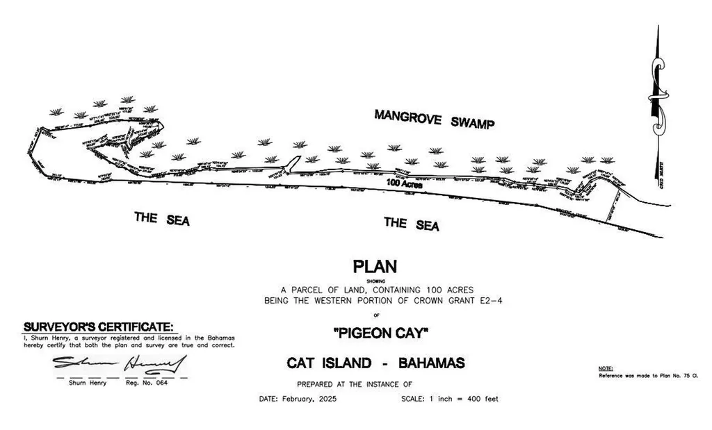 100 Acres Pigeon Cay Cat Island BS