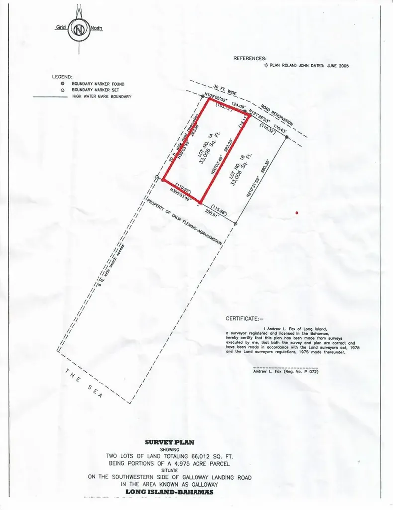 Beach Access Lot Long Island BS