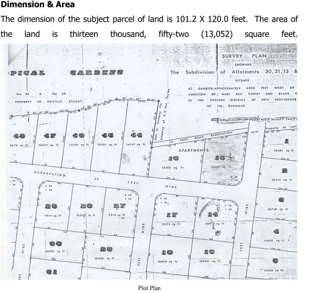 Tropical Gardens Road Lot 15 New Providence Paradise Island BS