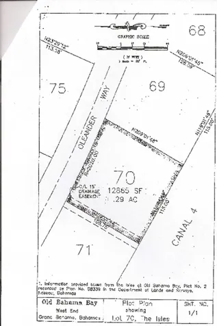 Lot With A Dock In Obb Grand Bahama Freeport BS
