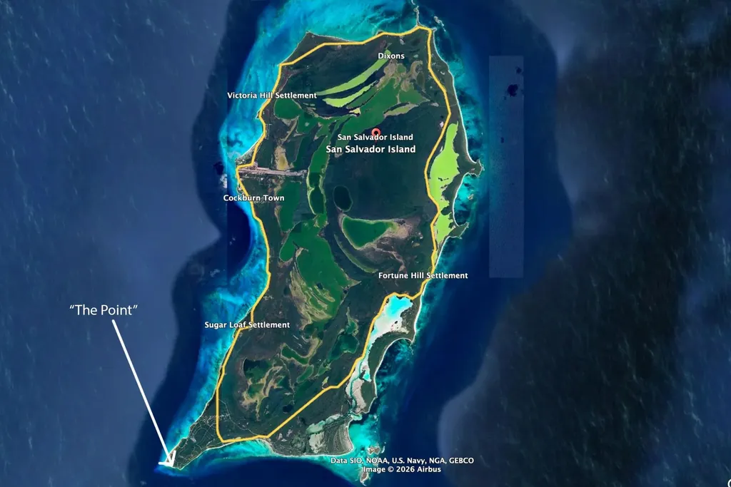Sandy Point, Columbus Lan San Salvador BS