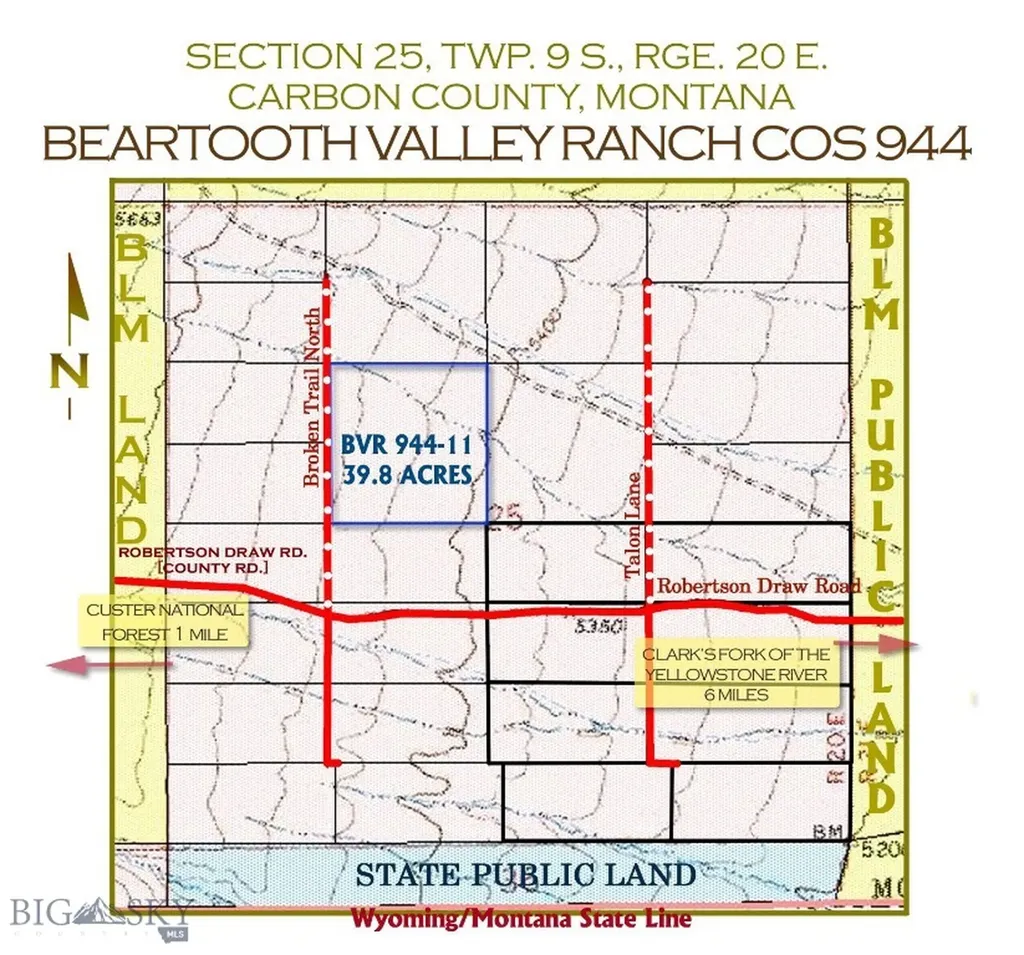 22 Broken Trail N Belfry MT 59008