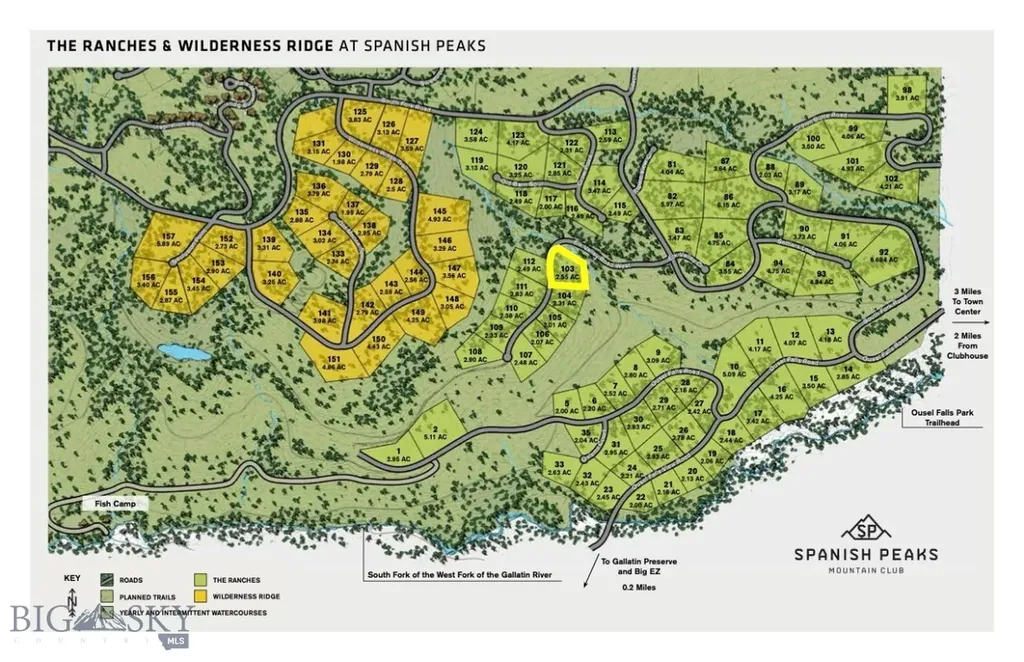 Lot 103 W Elk Valley Road Big Sky MT 59716