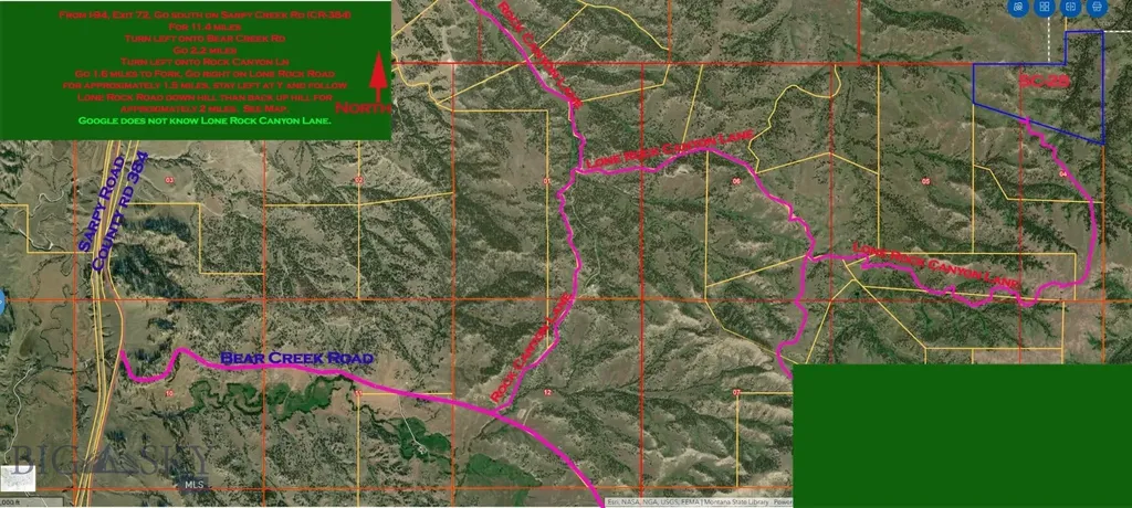 Tbd Lone Rock Canyon Lane Hysham MT 59076