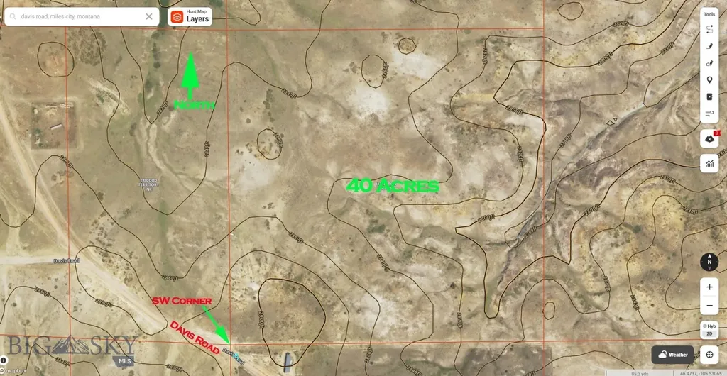0 Davis Road Miles City MT 59301