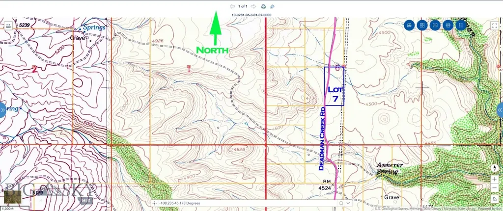 Tbd Deadman Creek Road Bridger MT 59014