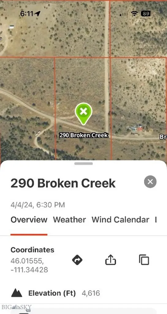 Lot 290 Tbd Broken Creek Road Three Forks MT 59752