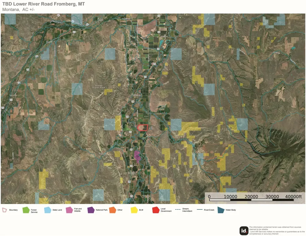 Tbd Lower River Road Fromberg MT 59029