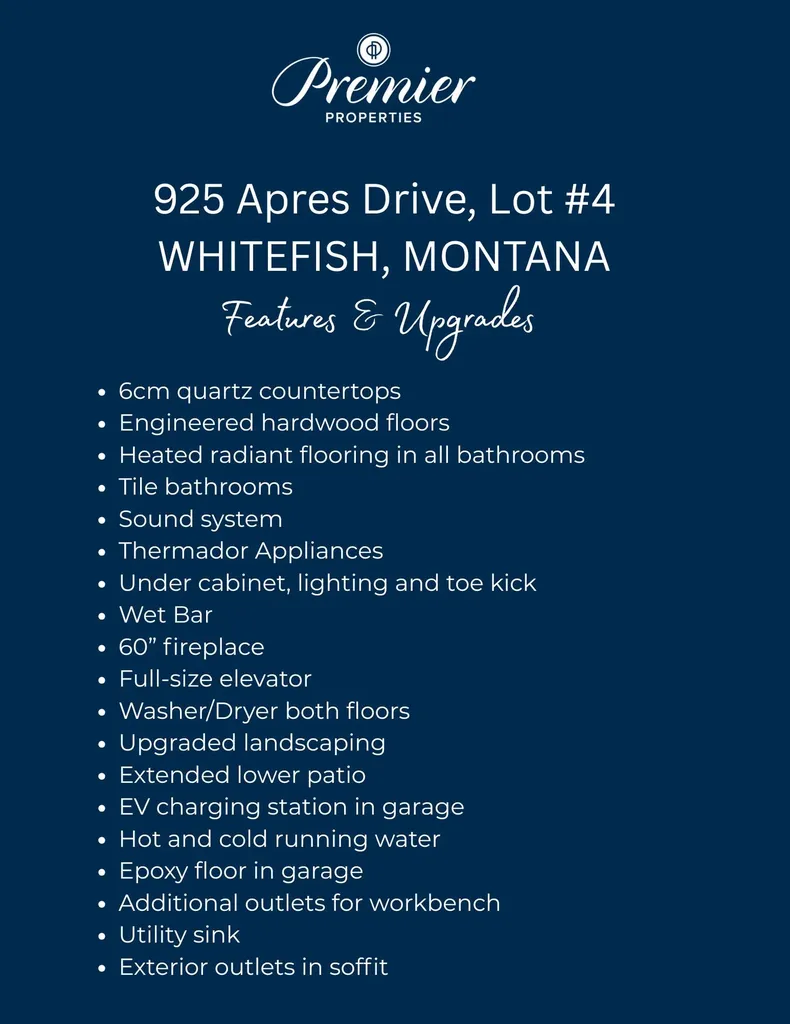 925 Apres Drive Whitefish MT 59937