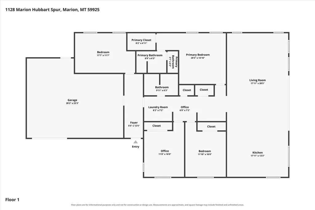 1128 Marion Hubbart Spur Marion MT 59925