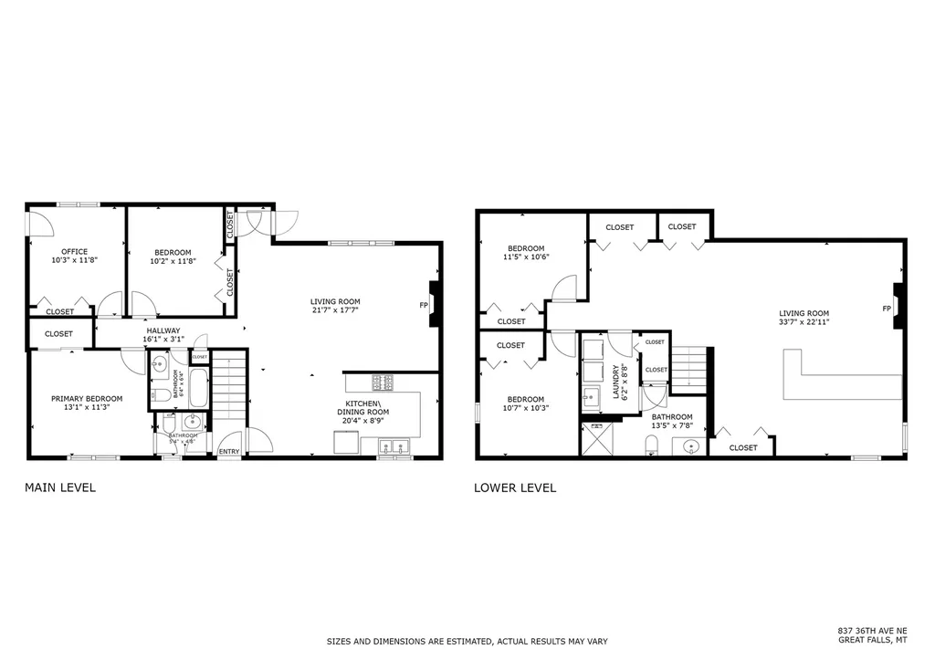 837 36th Avenue NE Great Falls MT 59404