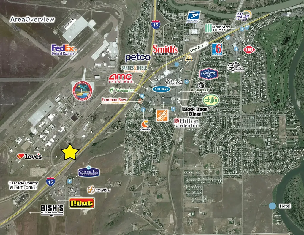 Exit 277 Old Airport Road Great Falls MT 59404
