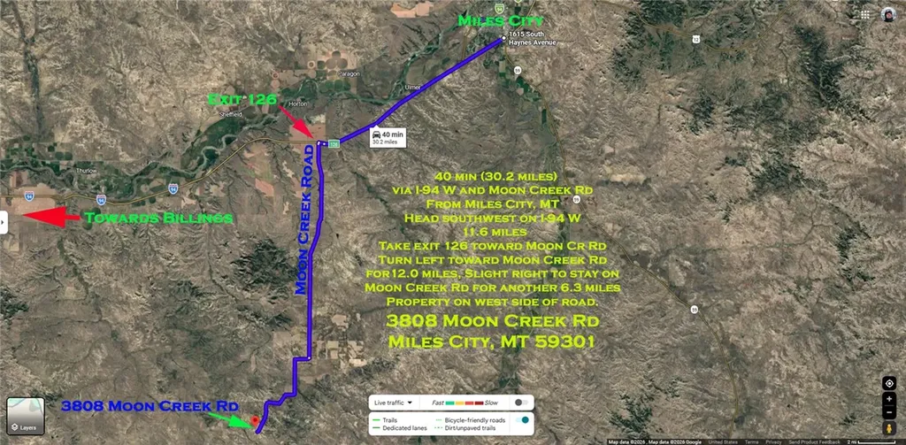 3808 Moon Creek Road Miles City MT 59301