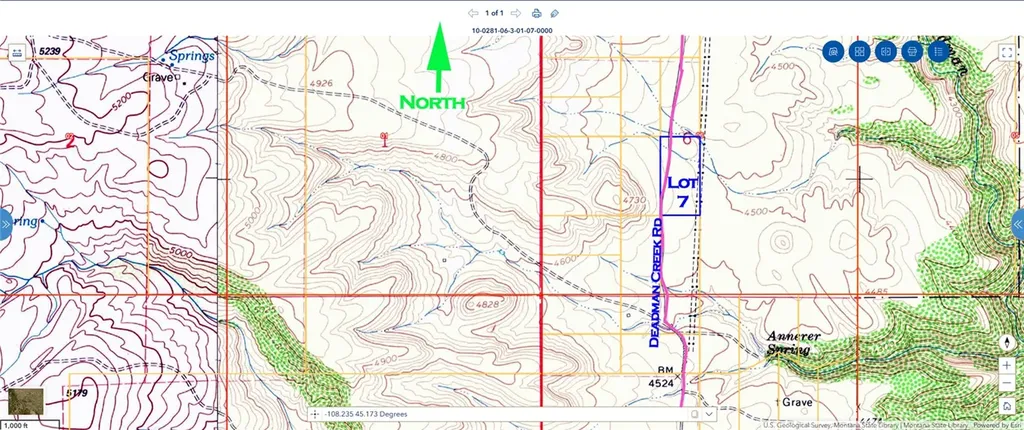 Nhn Deadman Creek Road Bridger MT 59014