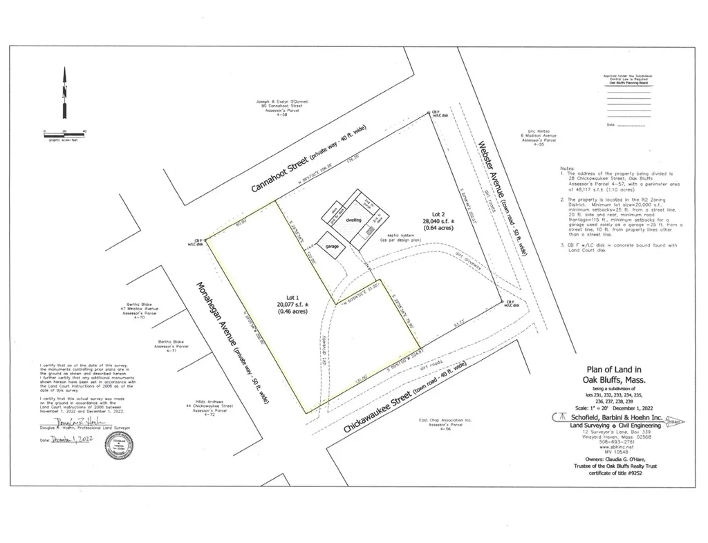 28 Chickawaukee St (subdivided Lot #1) Oak Bluffs MA 02557