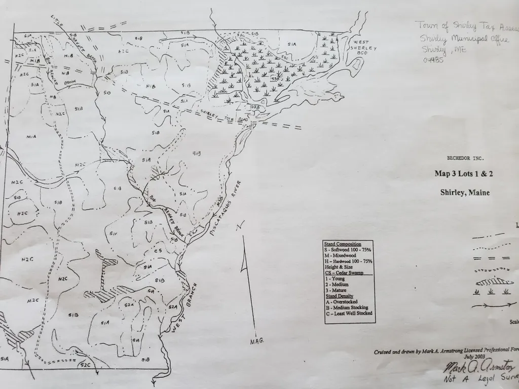 Map 3 Lots 1 And 2 Shirley ME 04485