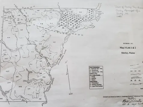 Map 3 Lots 1 And 2 Shirley ME 04485