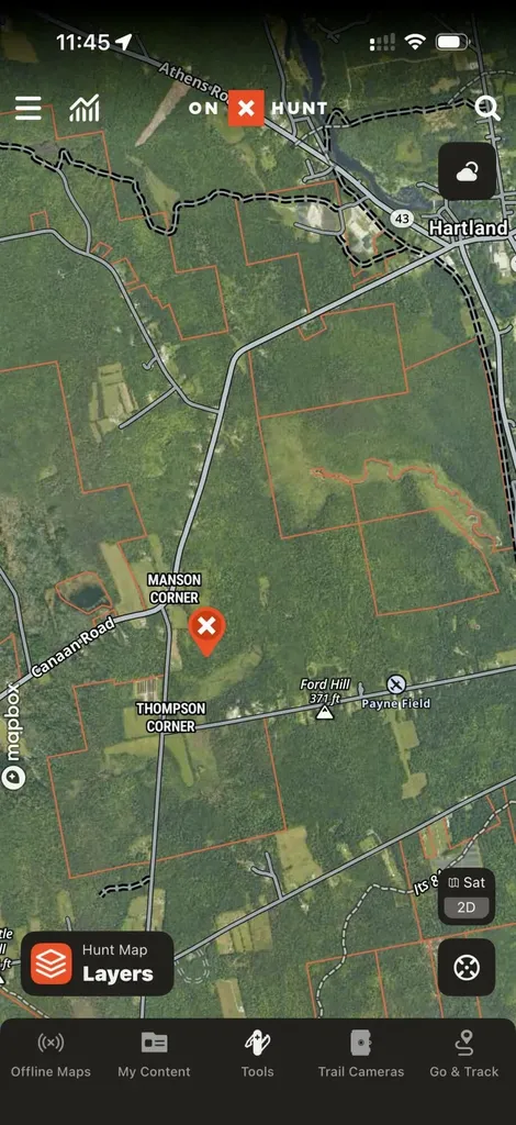 Map 12-1-1 Beans Corner Road Hartland ME 04943