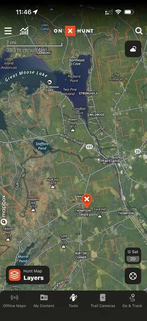 Map 12-1-1 Beans Corner Road Hartland ME 04943