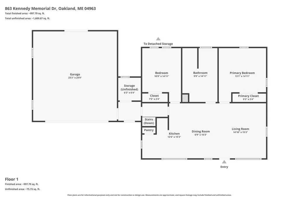 863 Kennedy Memorial Drive Oakland ME 04963