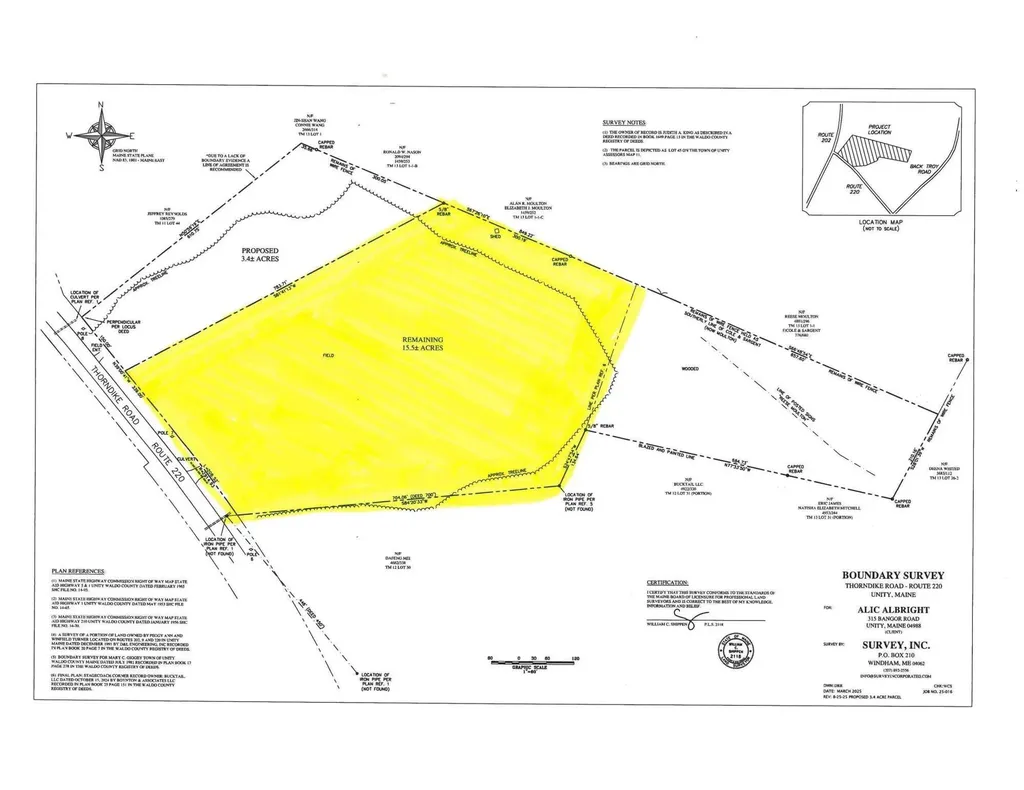 Lot 45 Route 220 Thorndike Road Unity ME 04988