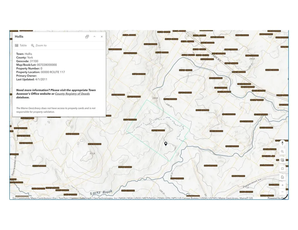 Map 007 Lot 038 Hollis ME 04042
