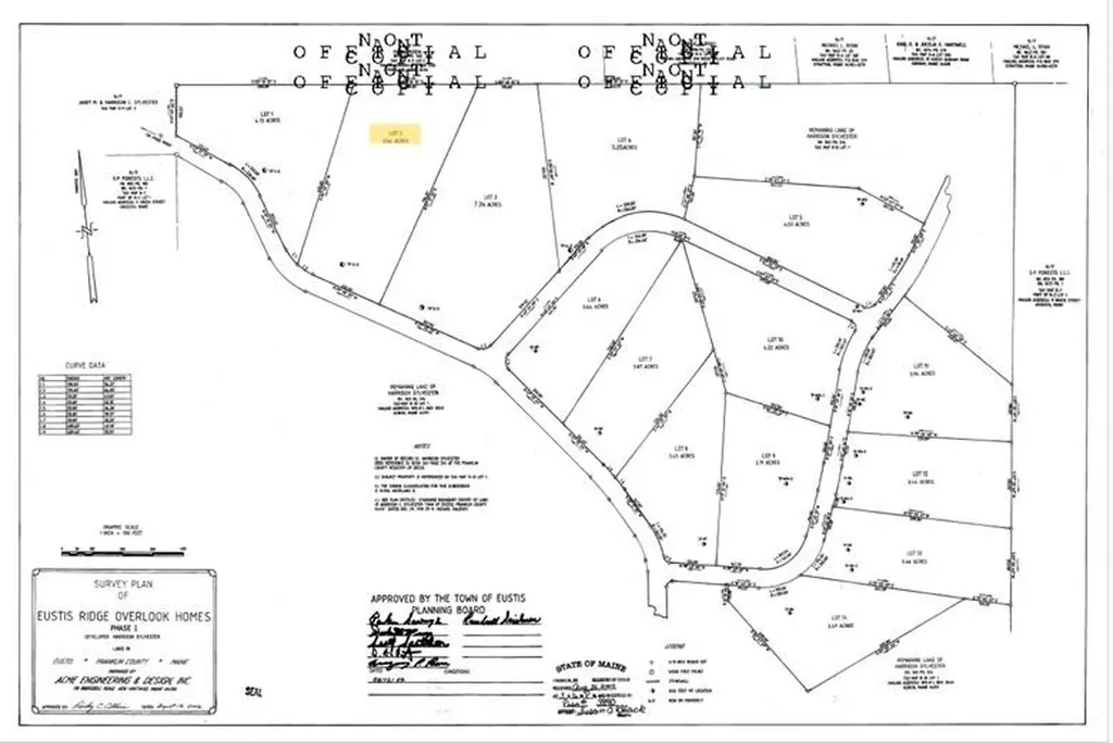 Lot 2- 26 Overlook Drive Eustis ME 04936