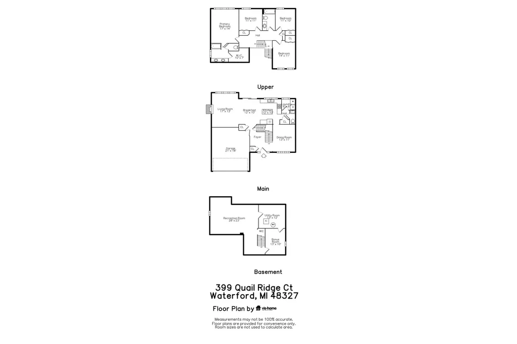 399 Quail Ridge Court Waterford Charter Township MI 48327