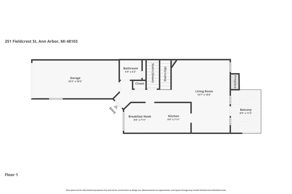 251 Fieldcrest Street Ann Arbor City MI 48103