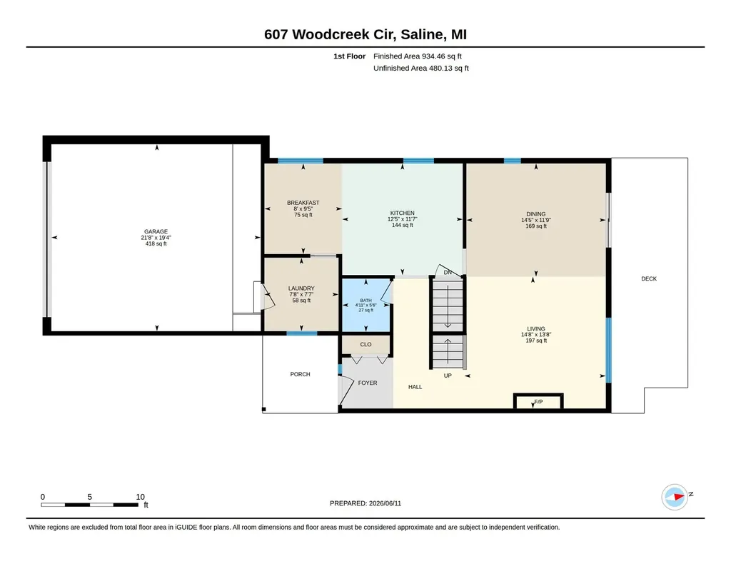 607 Woodcreek Circle Saline City MI 48176