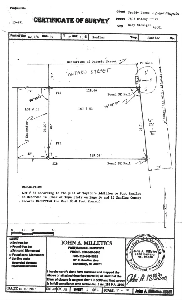 41 N Ridge Street Port Sanilac Village MI 48469