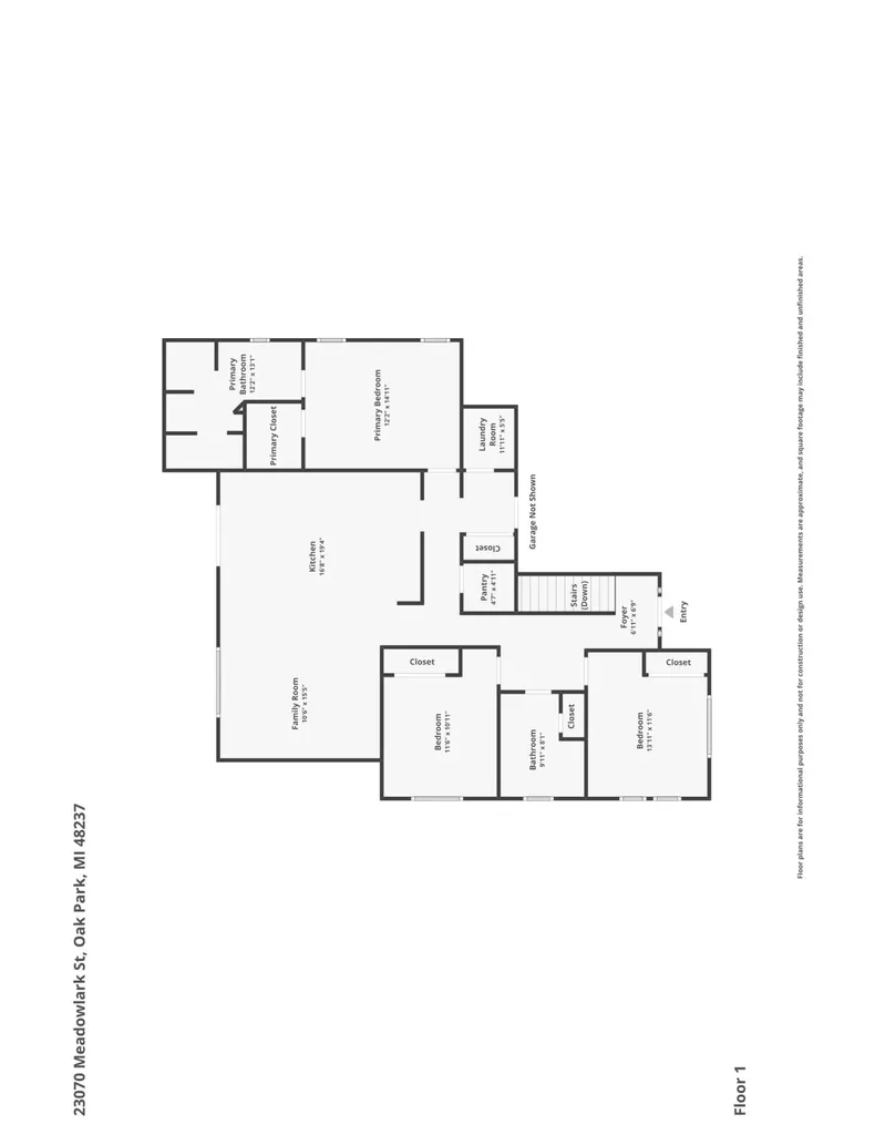 23070 Meadowlark Street Oak Park City MI 48237