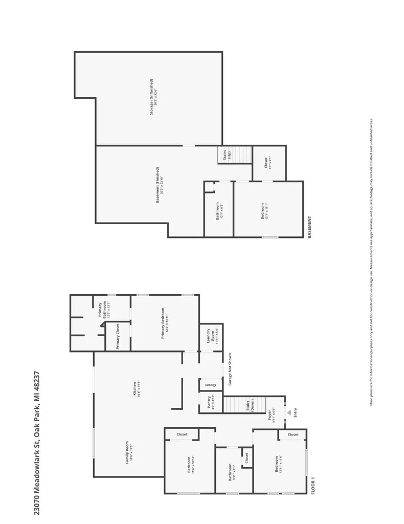 23070 Meadowlark Street Oak Park City MI 48237