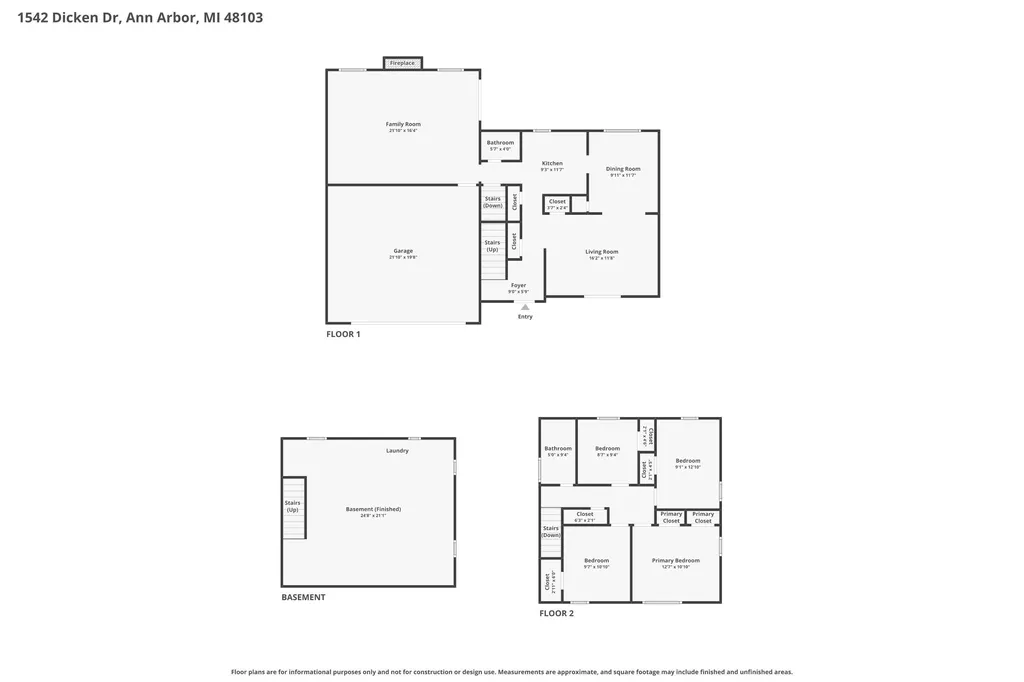 1542 Dicken Drive Ann Arbor City MI 48103