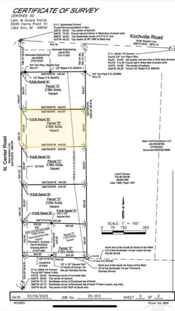 Parcel B 2.56 Acres N Center Road Kochville Township MI 48604
