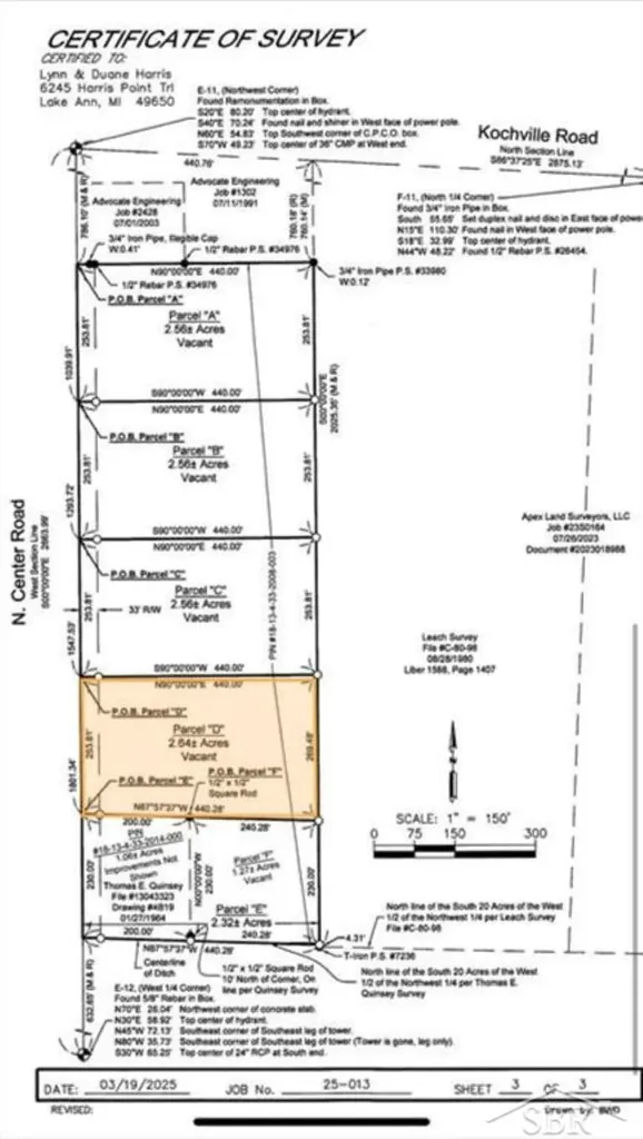 Parcel D 2.64 Acres N Center Road Kochville Township MI 48604