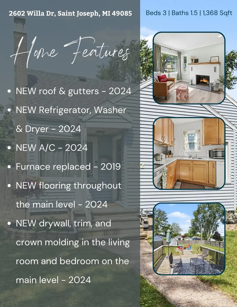 2602 Willa Drive St. Joseph City MI 49085