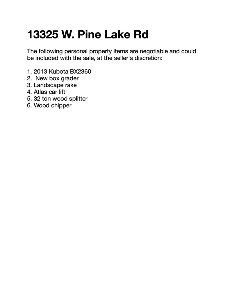 13325 W Pine Lake Road Norman Township MI 49660
