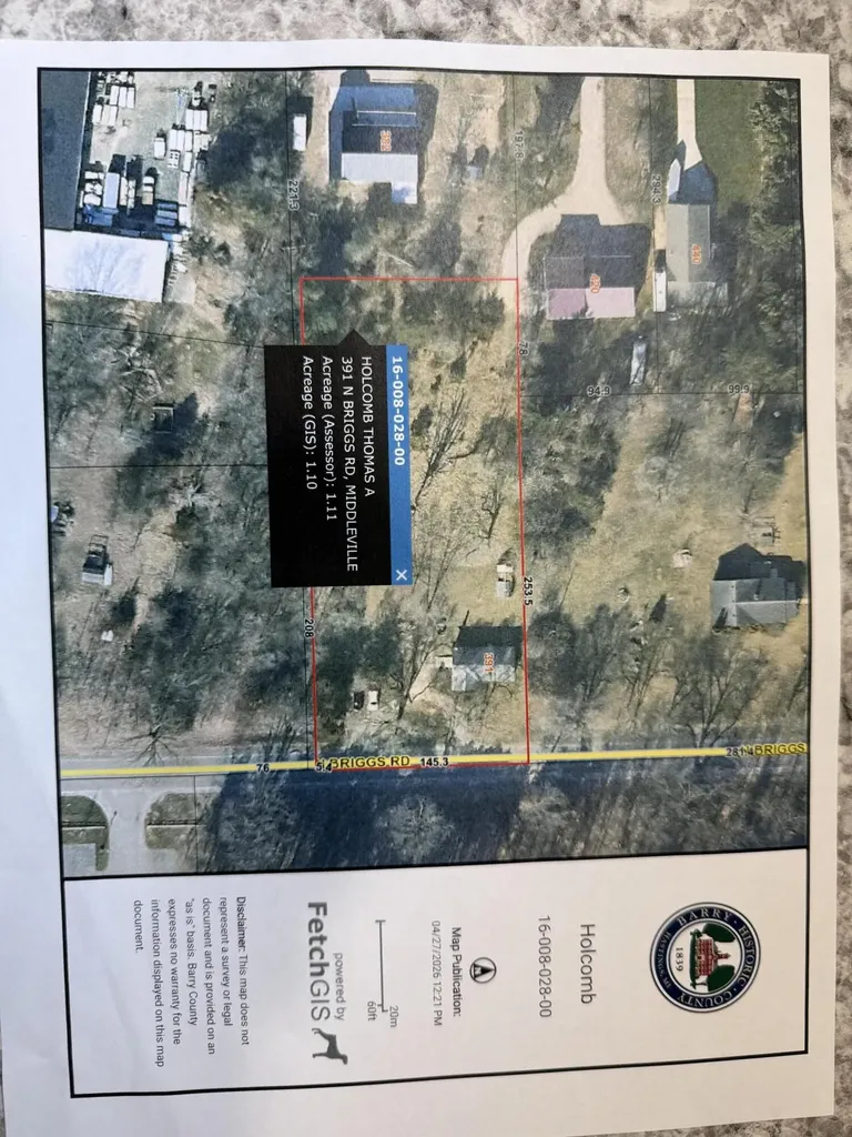 391 N Briggs Road Yankee Springs Township MI 49333