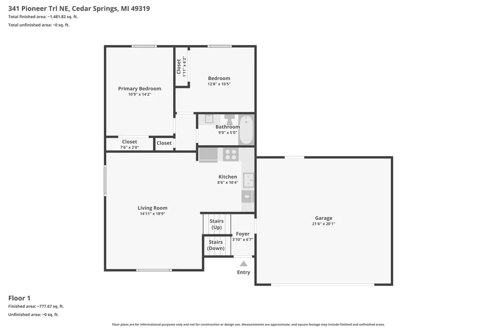 341 Pioneer Trail NE Cedar Springs City MI 49319