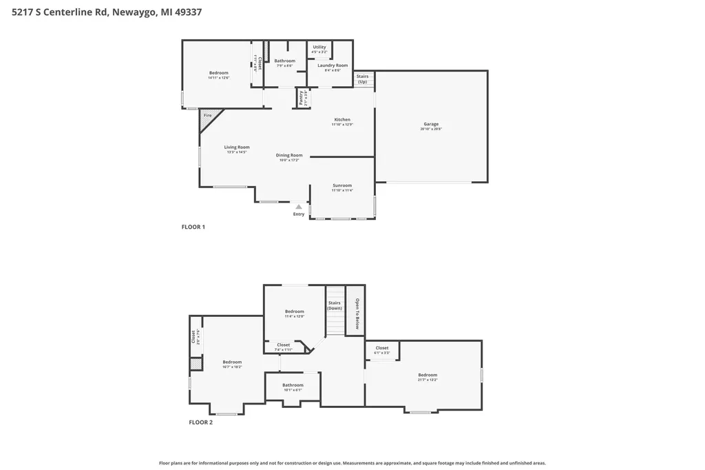 5217 S Centerline Road Brooks Township MI 49337