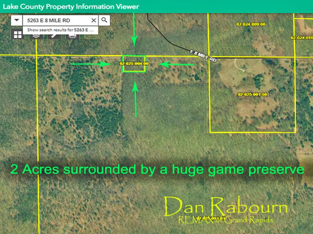 5263 E 8 Mile Road Newkirk Township MI 49656