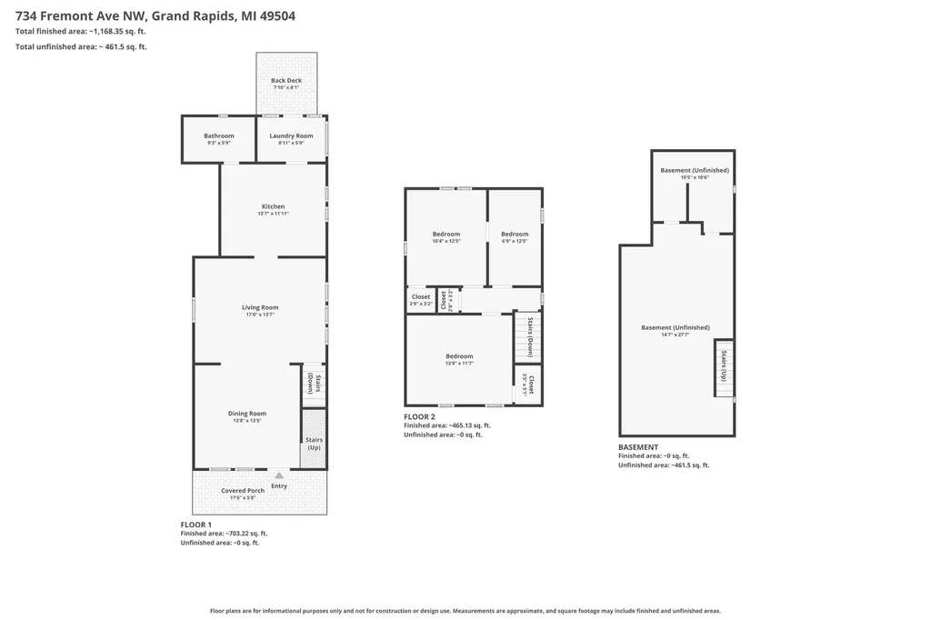 734 Fremont Avenue NW Grand Rapids City MI 49504