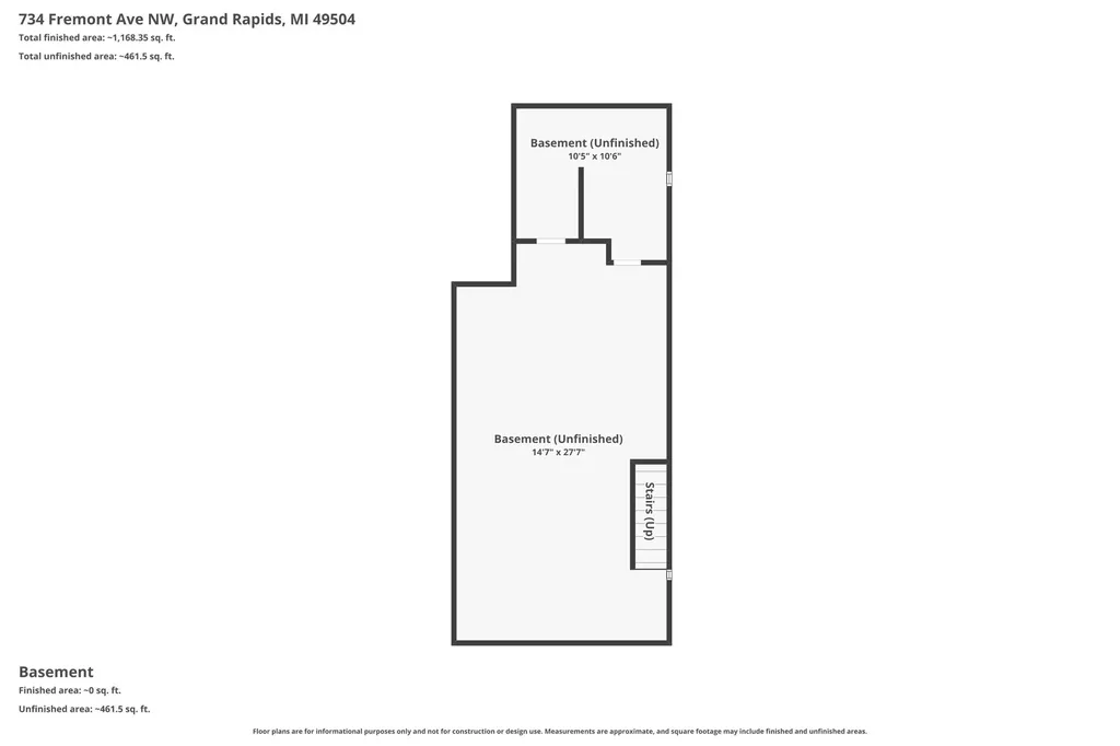 734 Fremont Avenue NW Grand Rapids City MI 49504