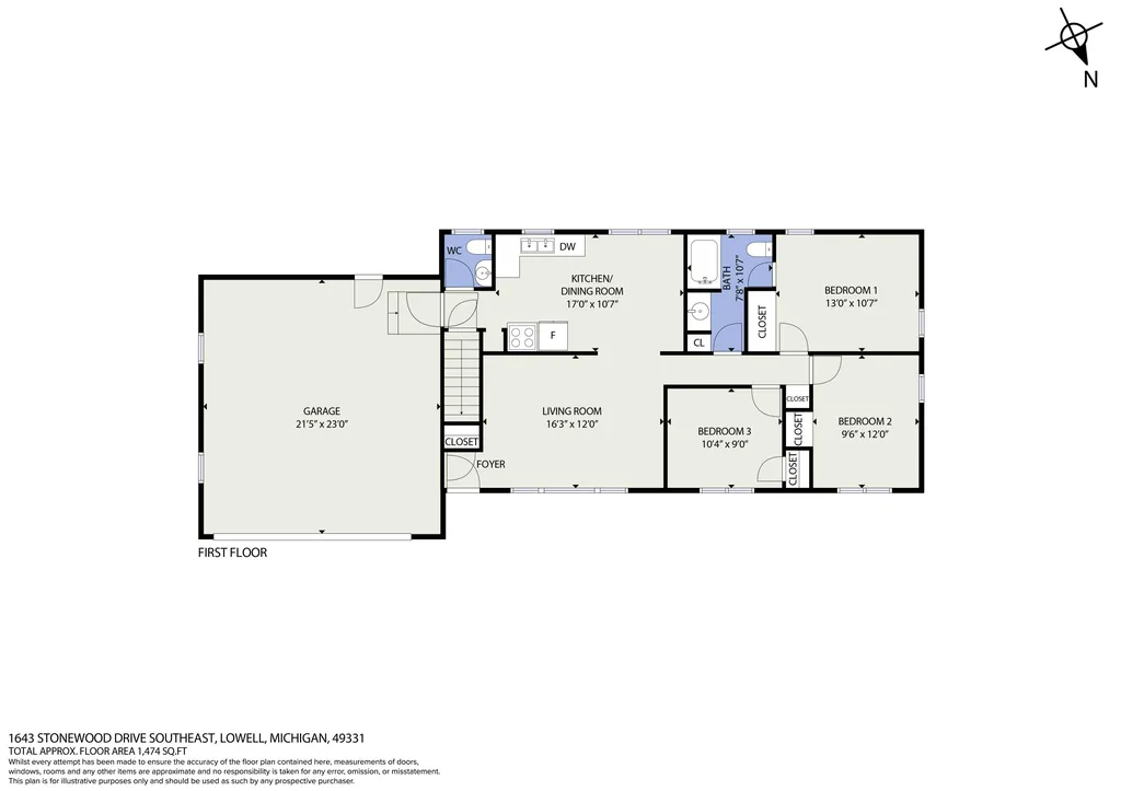 1643 Stonewood Drive SE Lowell Charter Township MI 49331