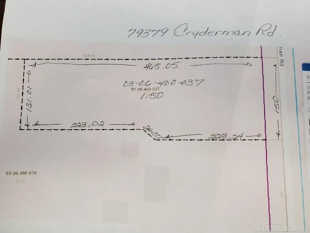 79379 Cryderman Road Richmond City MI 48062